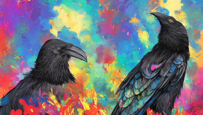 Vibrant Colors: An Exploration of the Different Feathers of Crows