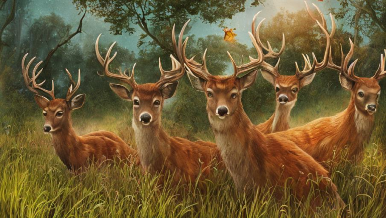 Fighting for Survival: Deer in the Wild