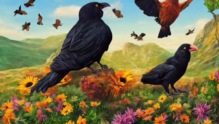 A Study of the Chough’s Interactions with Humans
