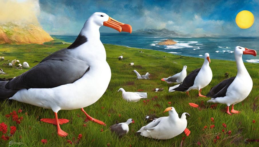 Rarity of Sight: Albatross Breeding Habits