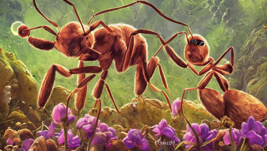 Vibrant Colors of Ants